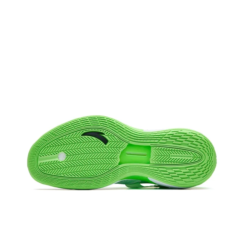 ANTA GH3 Basketball Shoes Men Low Top ANTA White/Fluorescent Holographic Green/Black-4