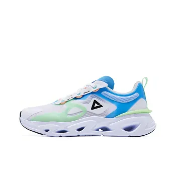 PEAK Wind Cave Cushioned Slip Resistant Low Top Running Shoes Men's White Blue