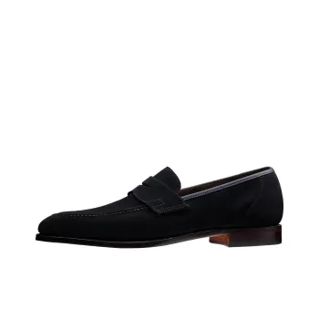 CROCKETT & JONES Teign Loafers Men's Marine Blue