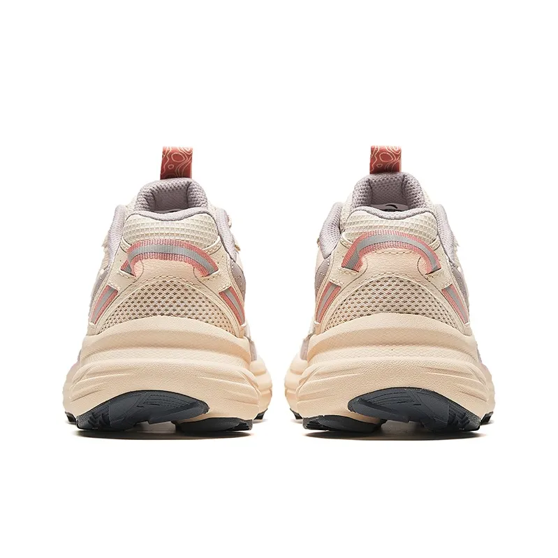 Anta AT957 Cushioning, Wear Resistant Low Top Casual Running Shoes Women's Beige Pink-3