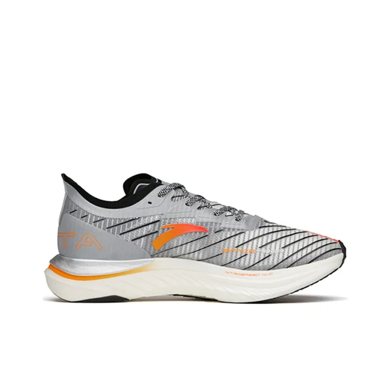 Anta C202 GT Cushioning Slip Resistant Support Rebound Low Top Running Shoes Men's Silver Black Red Moon Eclipse-1