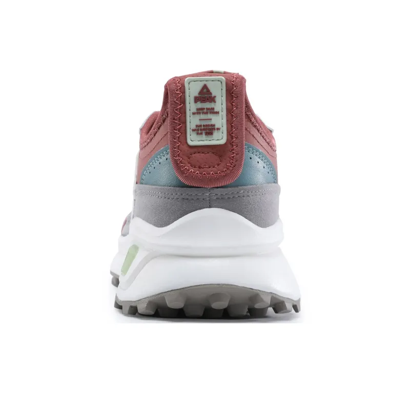 PEAK Flick 70s Slip-Resistant Low-Top Running Shoes Men's White Red-3