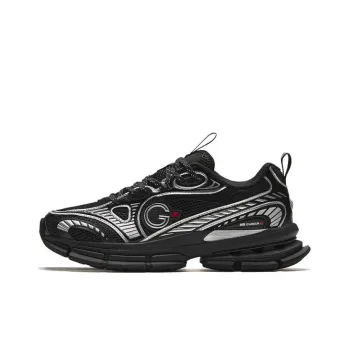 Anta Anta Champion All Weather Series Cushioned Slip Resistant Low Top Running Shoes Men's Black Silver