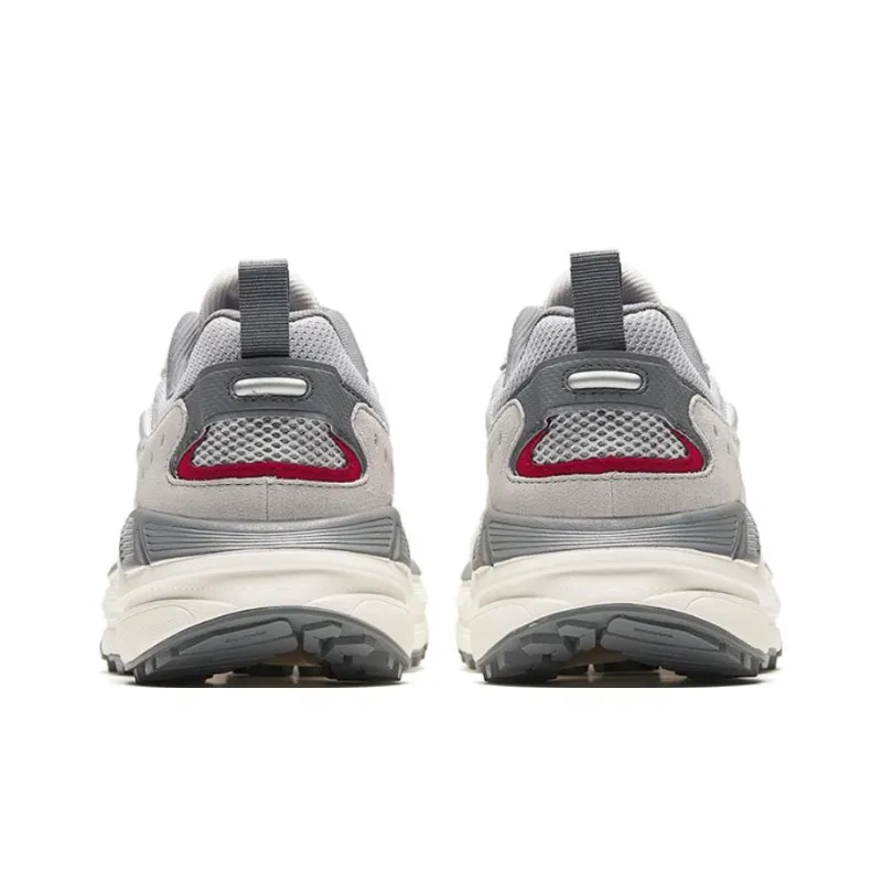 Anta Engine Shock Absorbers With Slip Resistant And Abrasion Resistant Properties Low Top Casual Shoes Men's Silver-3