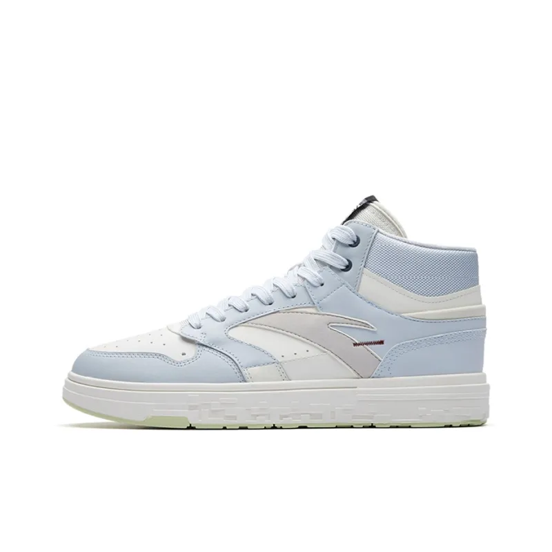 Anta Street Naughty Mid-Top Skateboard Shoes Men's White Gray-0
