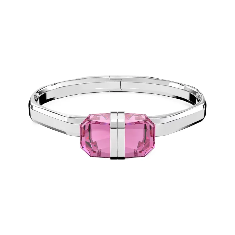Swarovski Lucent Bangles Women's Silver/Pink-0