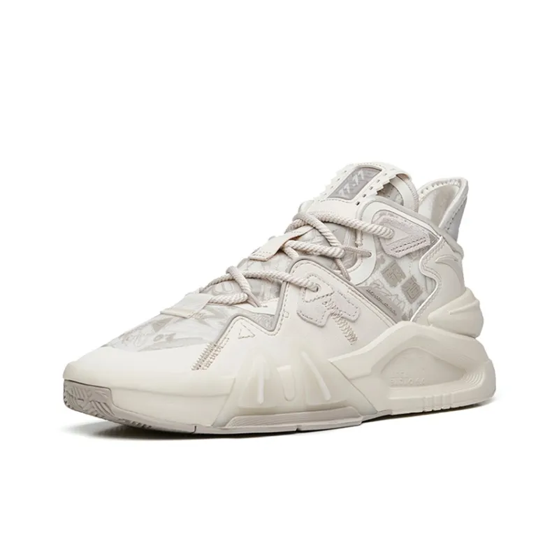 Anta Bastard 4 Mid-Top Skateboard Shoes Men's Gray-1