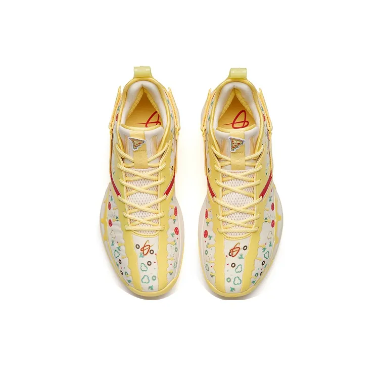 Anta GH3 Gordon Hayward Cushioning Support Low-Top Performance Basketball Shoes Men's White Yellow Red-2