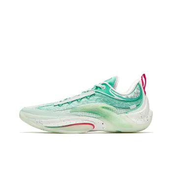 Anta Instant 1 ESG Cushioning Wear Resistant Low Top Basketball Shoes Men's Green White