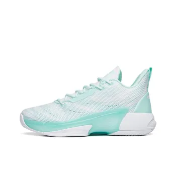 Anta Attack 4 Mid Top Basketball Shoes Men's White Blue