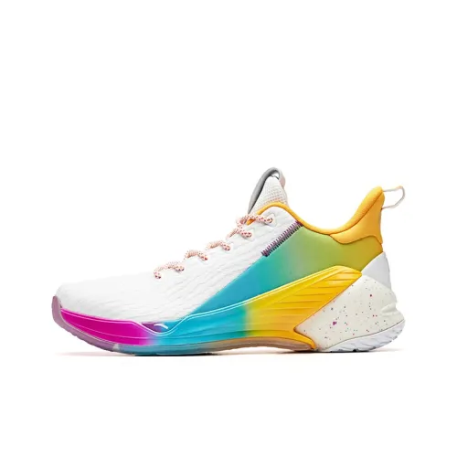 Anta KT4 Thompson Performance Basketball Shoes Men's Yellow Blue Purple