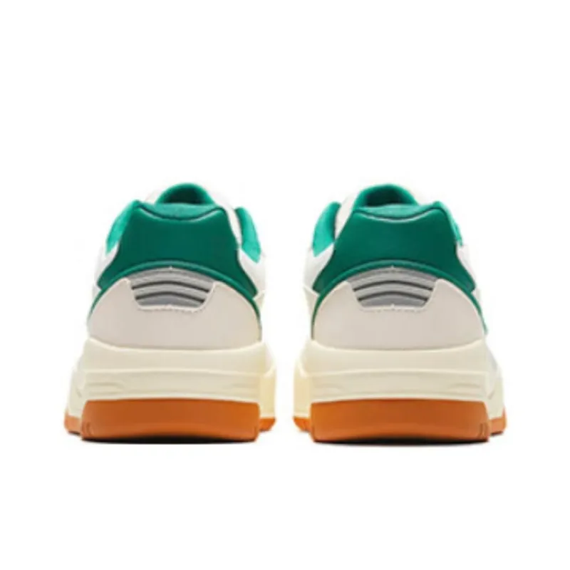 Anta Slam Anti Slip Wear Resistant Low Top Skateboard Shoes Men's White Gray Green-3
