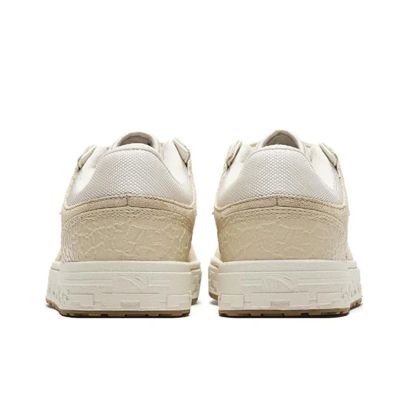 Anta Street Play Series Coconut Shell Anti-Slip Wear-Resistant Low-Top Skateboard Shoes Women's Ecru-3