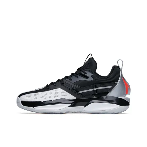 ANTA GH3 Basketball Shoes Men Low-Top Black/White