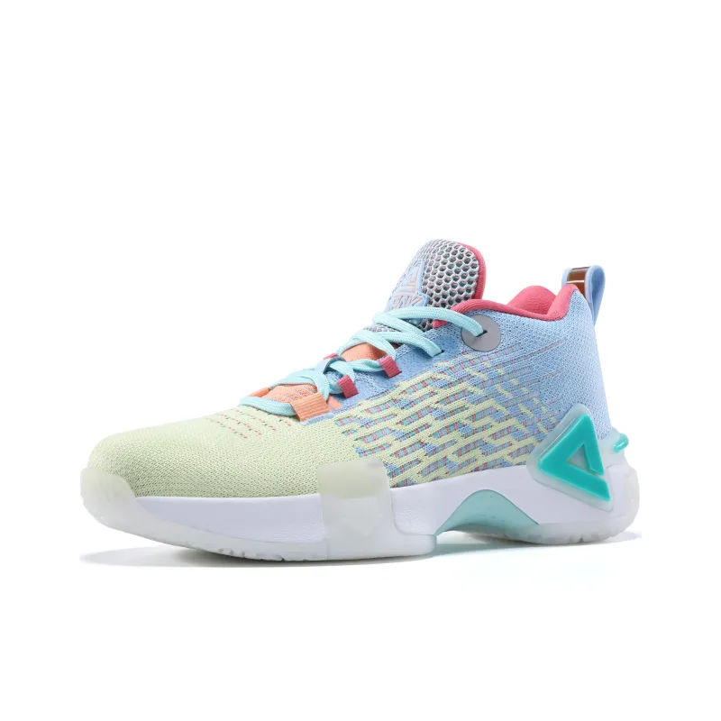 PEAK State Pole 4.0 Speed Falcon Basketball Shoes Yellow Blue-1