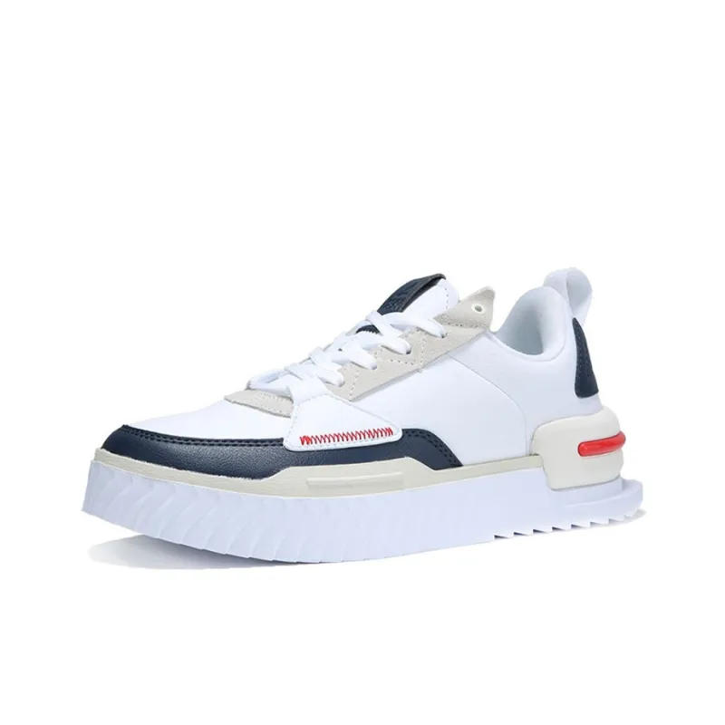 PEAK State Pole Low Top Skateboard Shoes Women's White Blue-2