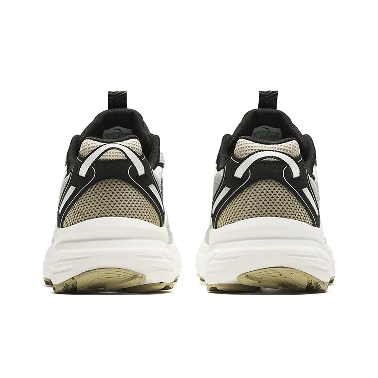 Anta Cushioned Slip-Resistant Abrasion-Resistant Low-Top Running Shoes Men's Gray Green Black-3