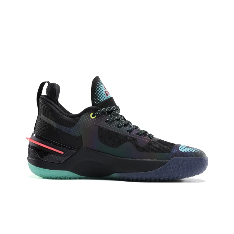 PEAK Flash 3 Taichi Cushioning Support Low-Top Performance Basketball Shoes Men's Black Blue-2