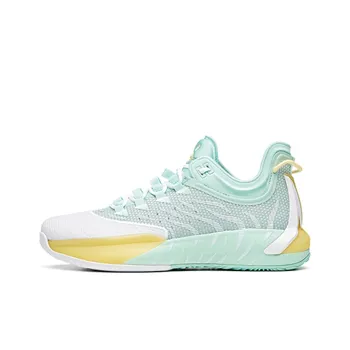 Anta GH1 Low Hayward Durable Breathable Low Top Basketball Shoes Men's White Green Yellow