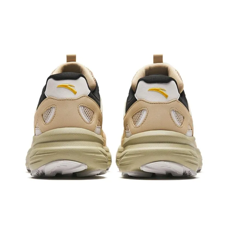 Anta AT955 Abrasion Resistant Low Top Running Shoes Men's Yellow-3