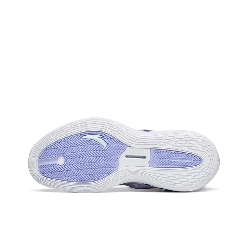 Anta GH3 Cushioning Anti-Slip And Wear-Resistant Low-Top Basketball Shoes Light Purple-4