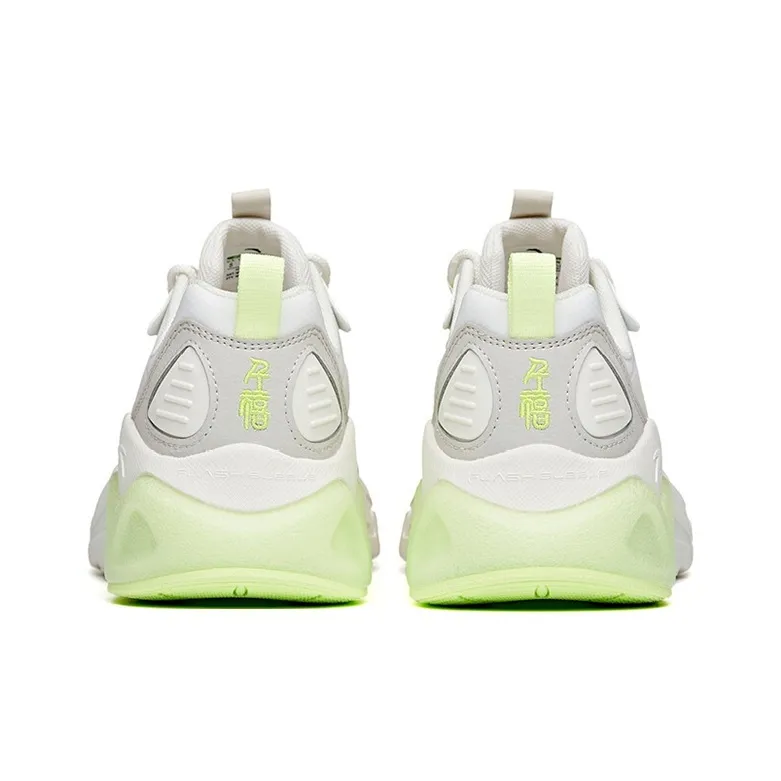 Anta Millennium 2.0 Cushioning Anti-Slip And Wear-Resistant Low-Top Chunky Sneakers Men's White Green-3