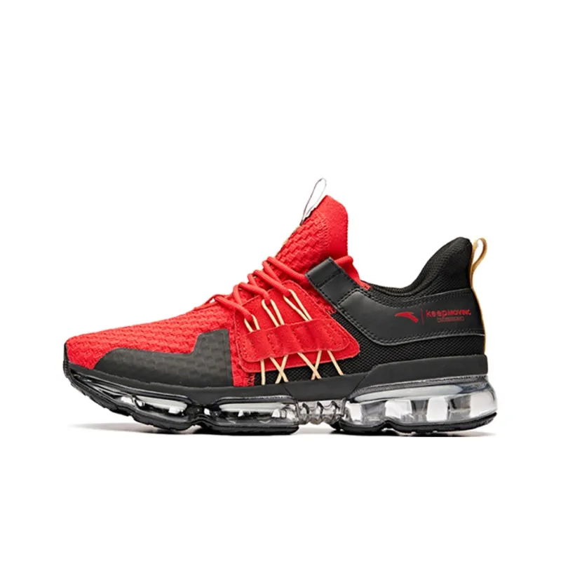 NASA x Anta Black Hole Wear-Resistant Low-Top Running Shoes Men's Red Gold Black-0