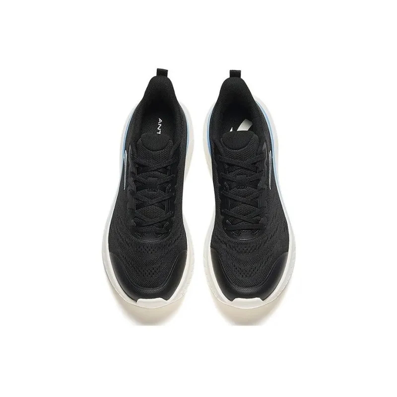 Anta Light Cloud Cushioning Wear Resistant Low Top Casual Running Shoes Women's Black-2