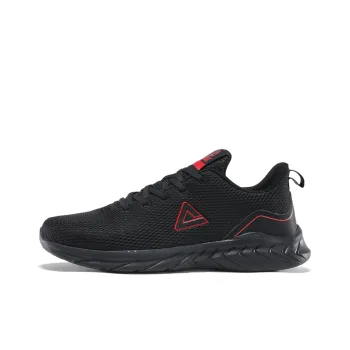 PEAK Shock Absorbers Slip Resistant, Abrasion Resistant, Breathable Low Top Running Shoes Men's Black