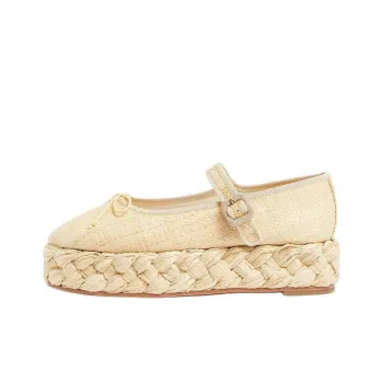 Loeffler Randall Marlowe Casual Single Shoes 3.8cm Women's Beige