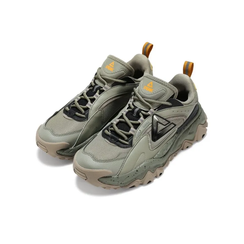 PEAK State Pole Journey 3.0 Durable Cushioning Low Top Casual Shoes Unisex Gray Cyan-2