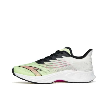 Anta MACH 2.0 Cushioning Anti Slip Wear Resistant Breathability Low Top Running Shoes Men's Green Black White