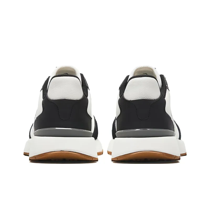 Anta HERITAGE 70 Anti Slip Wear Resistant Low Top Casual Shoes Men's White Black Gray-4
