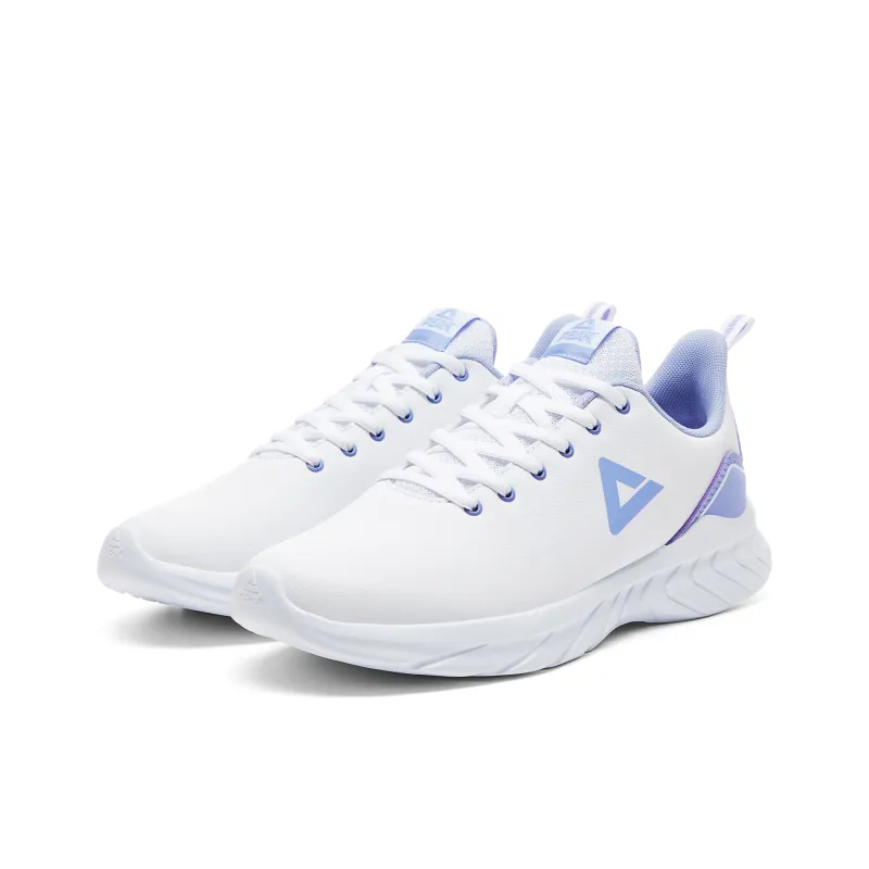PEAK Qingyi Low Top Running Shoes Women's White Purple-2