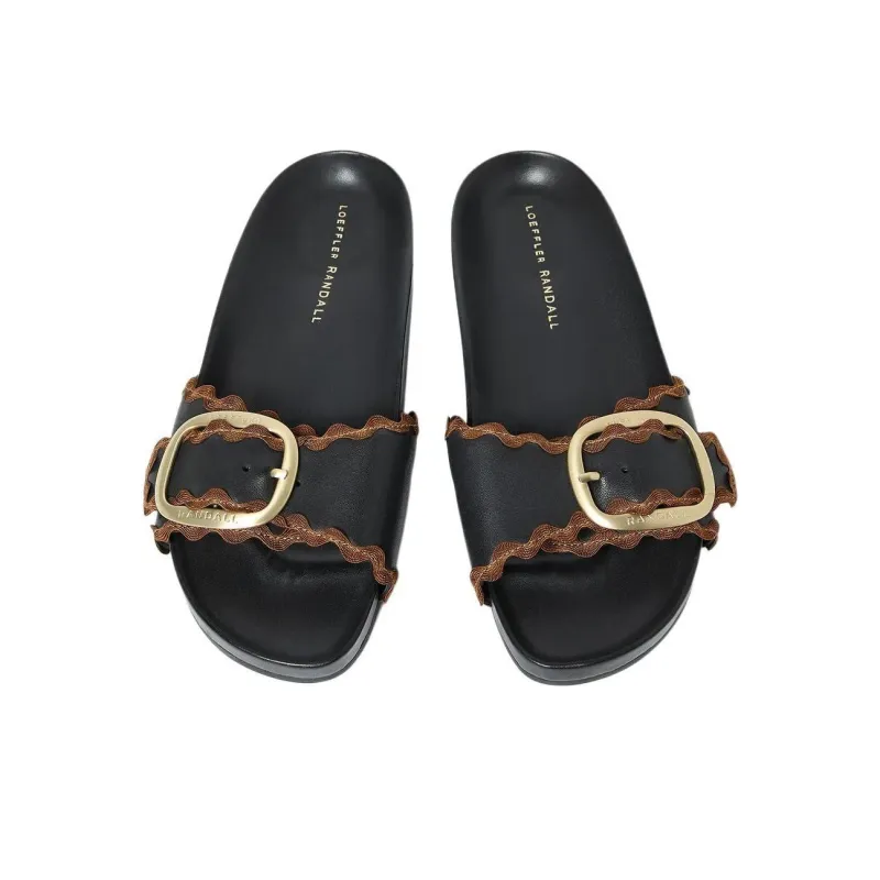 Loeffler Randall Slide Slippers Women's Black-4