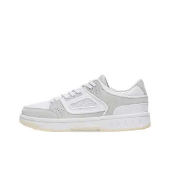 Anta Anta Champion All Weather Series Slip Resistant Cushioning Low Top Skateboard Shoes Men's White Gray