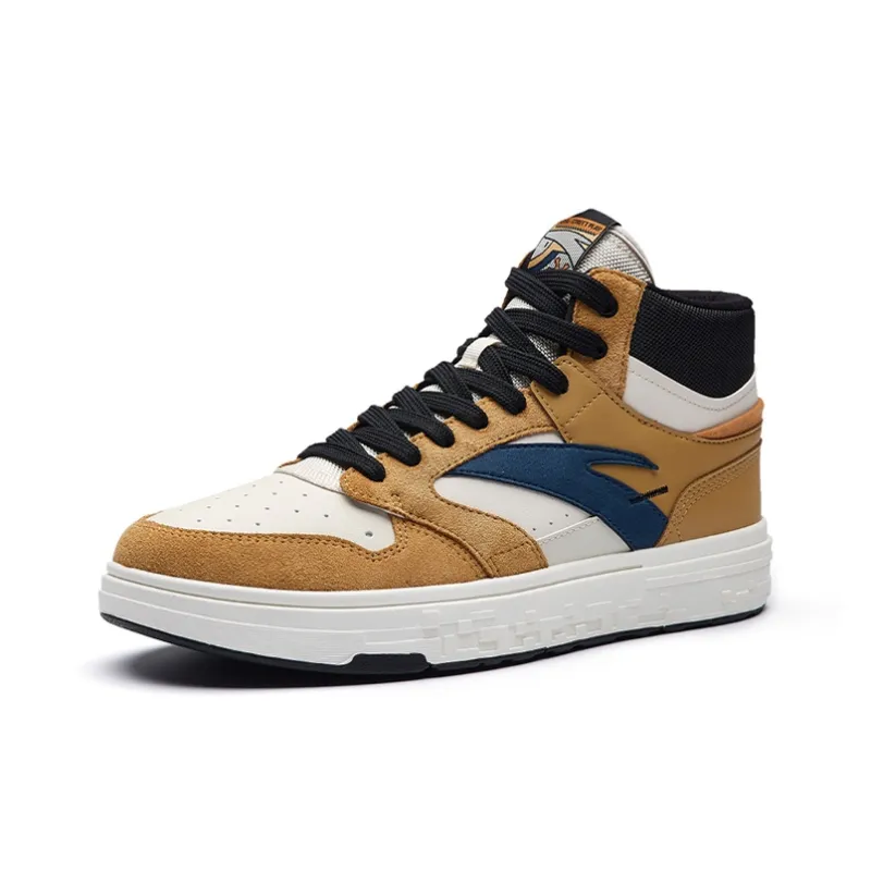 Anta Street Naughty High-Top Skateboard Shoes Men's Black Brown-2