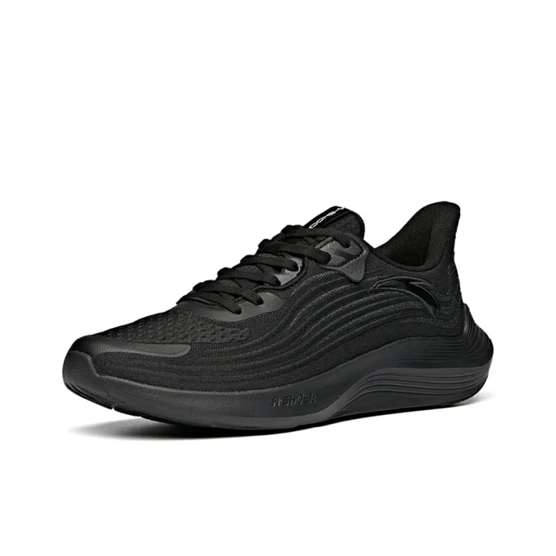 Anta DuCi1 Shock Absorbers Slip Resistant, Abrasion Resistant, Lightweight Low Top Running Shoes Men's Black-1