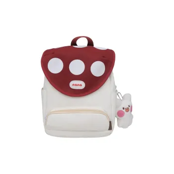 Cwatcun Nylon Backpack Unisex White Pink Black Green Purple