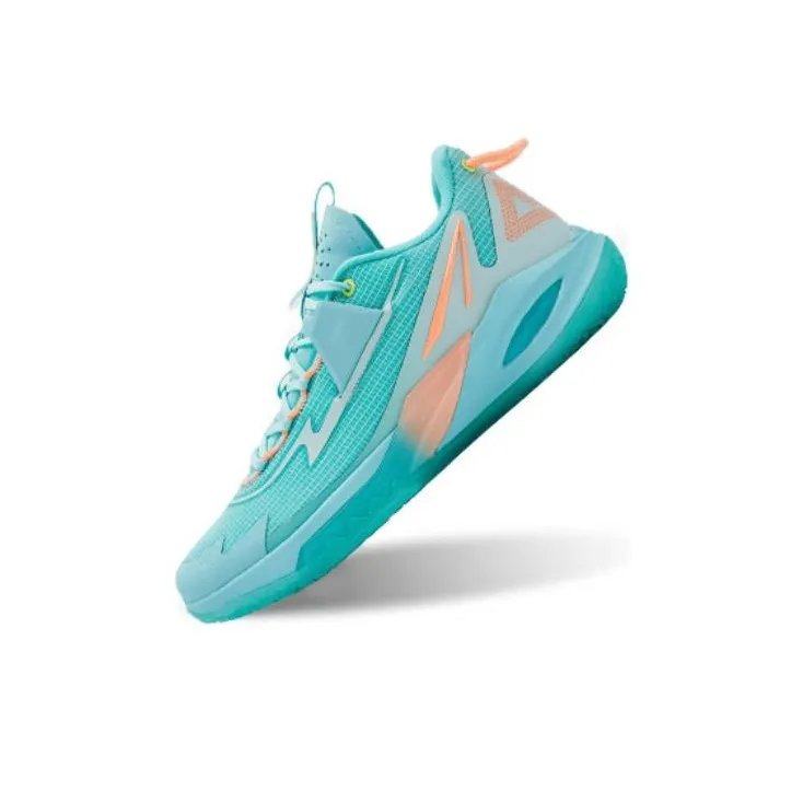 PEAK Lightning 9 Anti Slip And Wear Resistant Breathable Low Top Basketball Shoes Men's Dreamy Green-2
