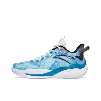 Anta Mountain 2 Cushioning Anti Slip And Wear Resistant Low Top Basketball Shoes Blue White