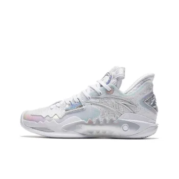 Anta Shock Wave 5 Inheritance Anti Slip Wear Resistant Low Top Basketball Shoes Women's Gray Silver