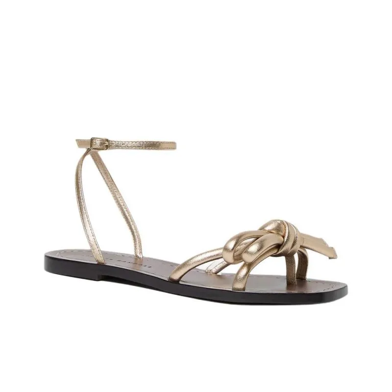 Loeffler Randall Henriette Strap Sandals Women's Gold-2