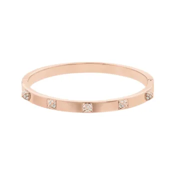 Swarovski Rose Gold Tone Plated Bangles Women's Rose Gold