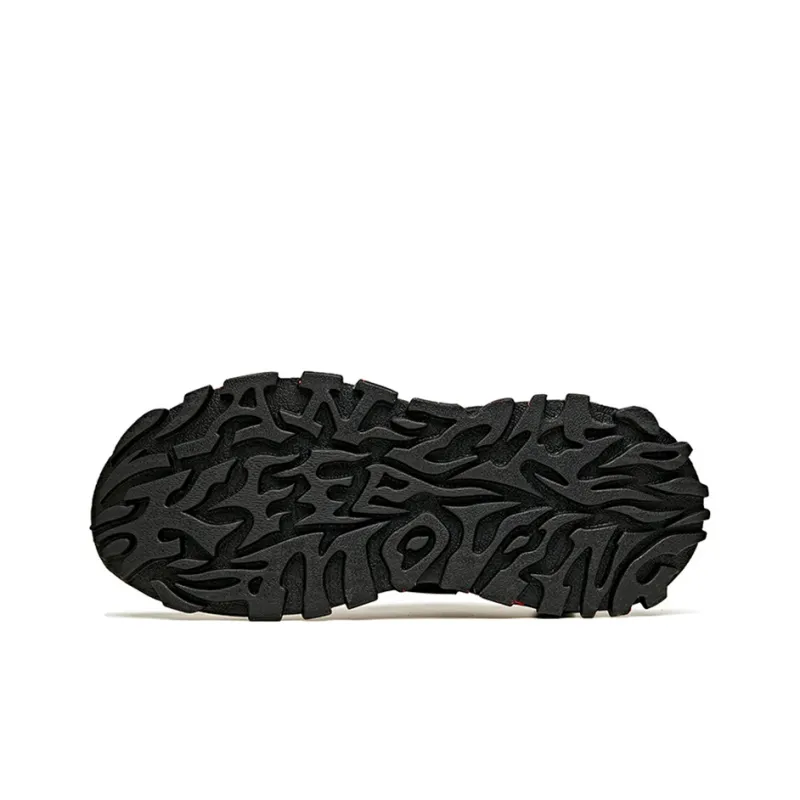 Anta Life Collection Hot Anti Slip Wear Resistant Low Top Chunky Sneakers Men's Black Green-4