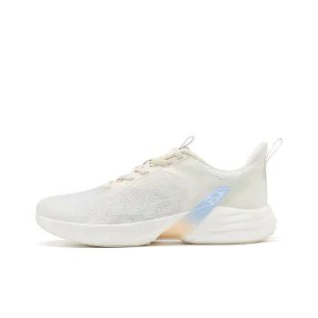 PEAK Hyperfuse Cushioning Anti Slip And Wear Resistant Low Top Running Shoes Women's Canvas White