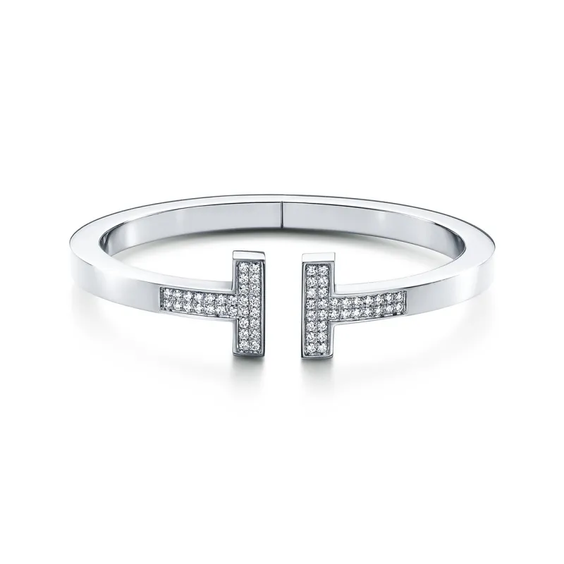 TIFFANY & CO. 18K White Gold Bangles Women's-0