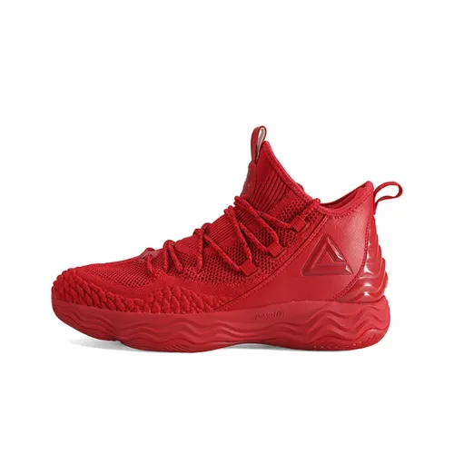 PEAK Magic Bullets Basketball Shoes Men Mid-Top Red