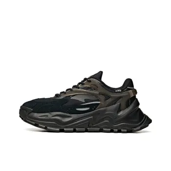 Anta Hot Abrasion Resistant Slip Resistant Low Top Chunky Sneakers Women's Black