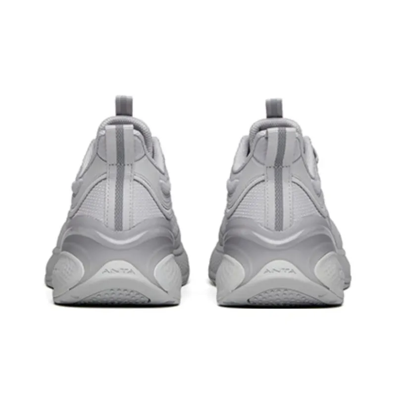 Anta C37 2.0 FW Cushioned Wear-Resistant Slip-Resistant Low-Top Running Shoes Women's Cloud Gray Sports-3